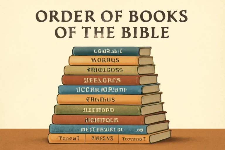Genesis order of books of the bible