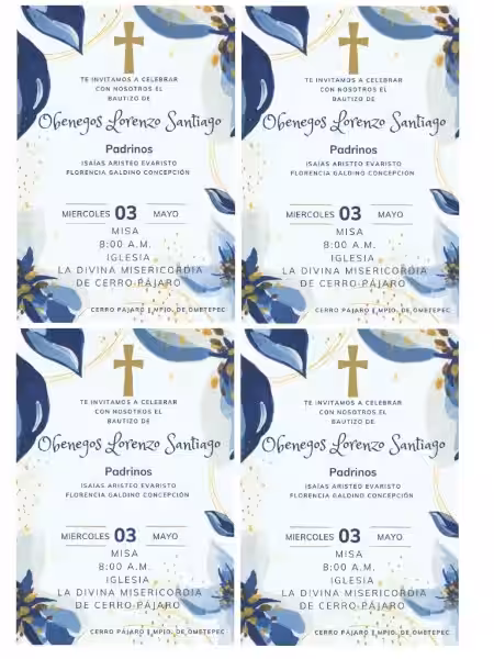 Crea la Invitación Perfecta para el Bautizo de tu Bebé