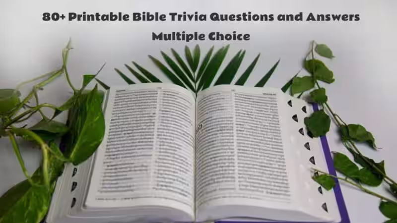 Bible Trivia Questions and Answers Multiple Choice: Test Your Biblical Knowledge!