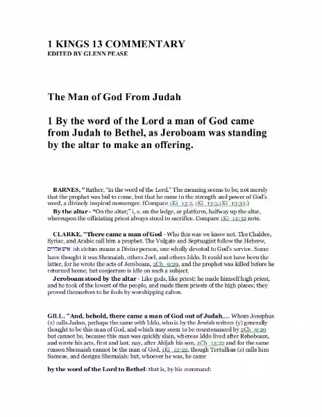 commentary-1-kings-13