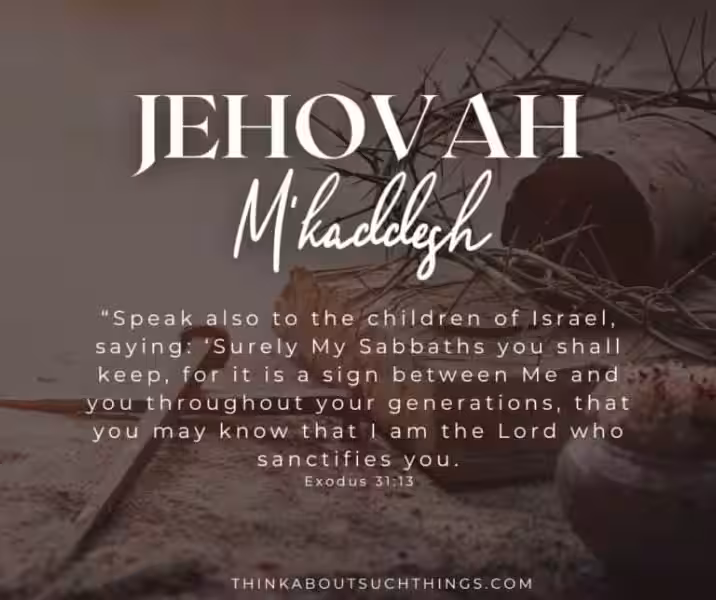 jehovah-m'kaddesh-meaning