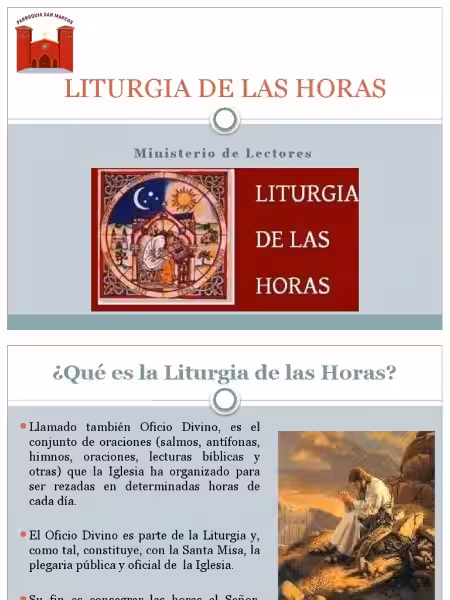 La Liturgia de las Horas: Una Oración que Sana el Tiempo La Liturgia de las Horas: Una Oración que Sana el Tiempo