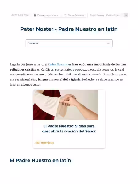 Pater Noster Latin: Una Oración a Través del Tiempo